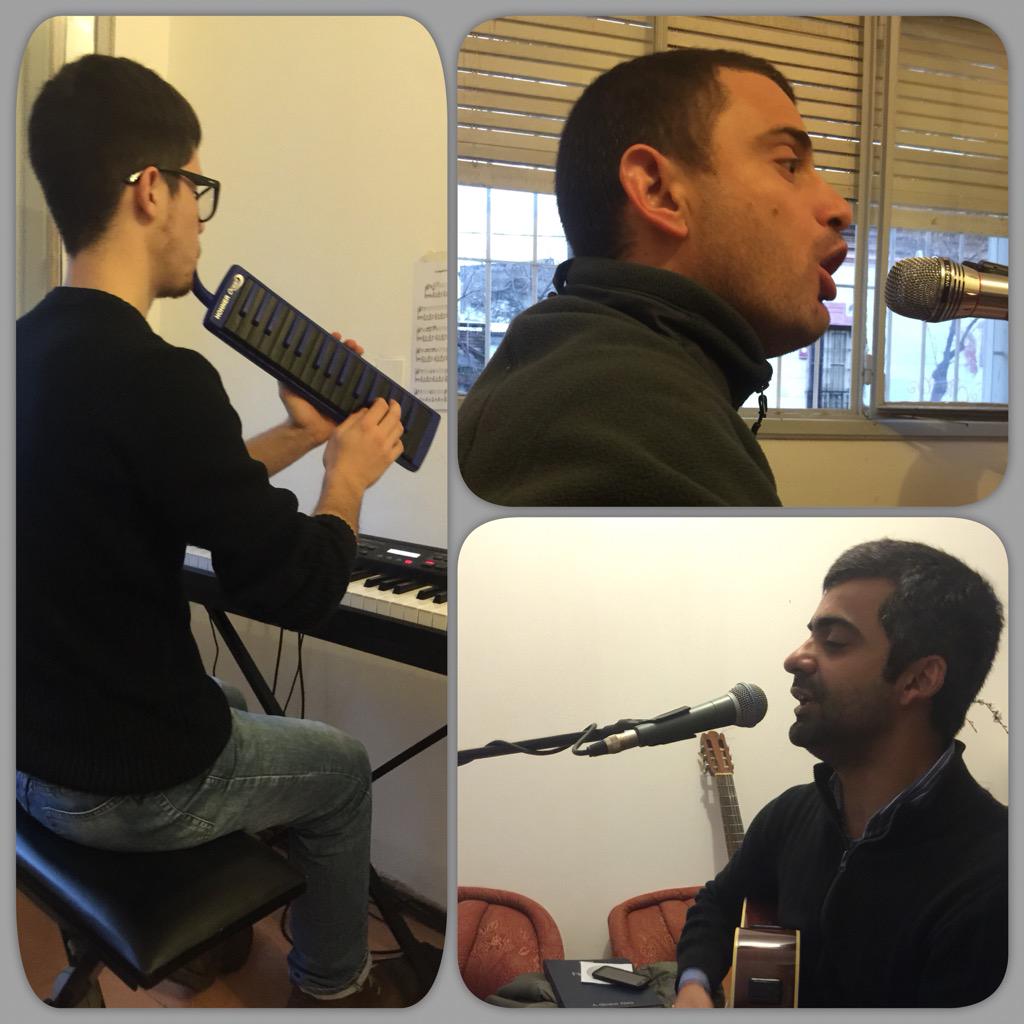 Mate , bizcochos y ensayo , nada mejor para esta tarde de lluvia ... <a href="/coplaalta/">Nestor moreno</a> <a href="/estudio55/">Fernando R Arce</a> @LeoMarPES