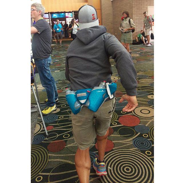 trailandultra's tweet photo. @pwstoughton showing off his calves. Oh and the new @ultraspire Speedgoat waist belt! #TAUR #TAURteam #OutdoorRetai… http://t.co/gzfTL6zUub