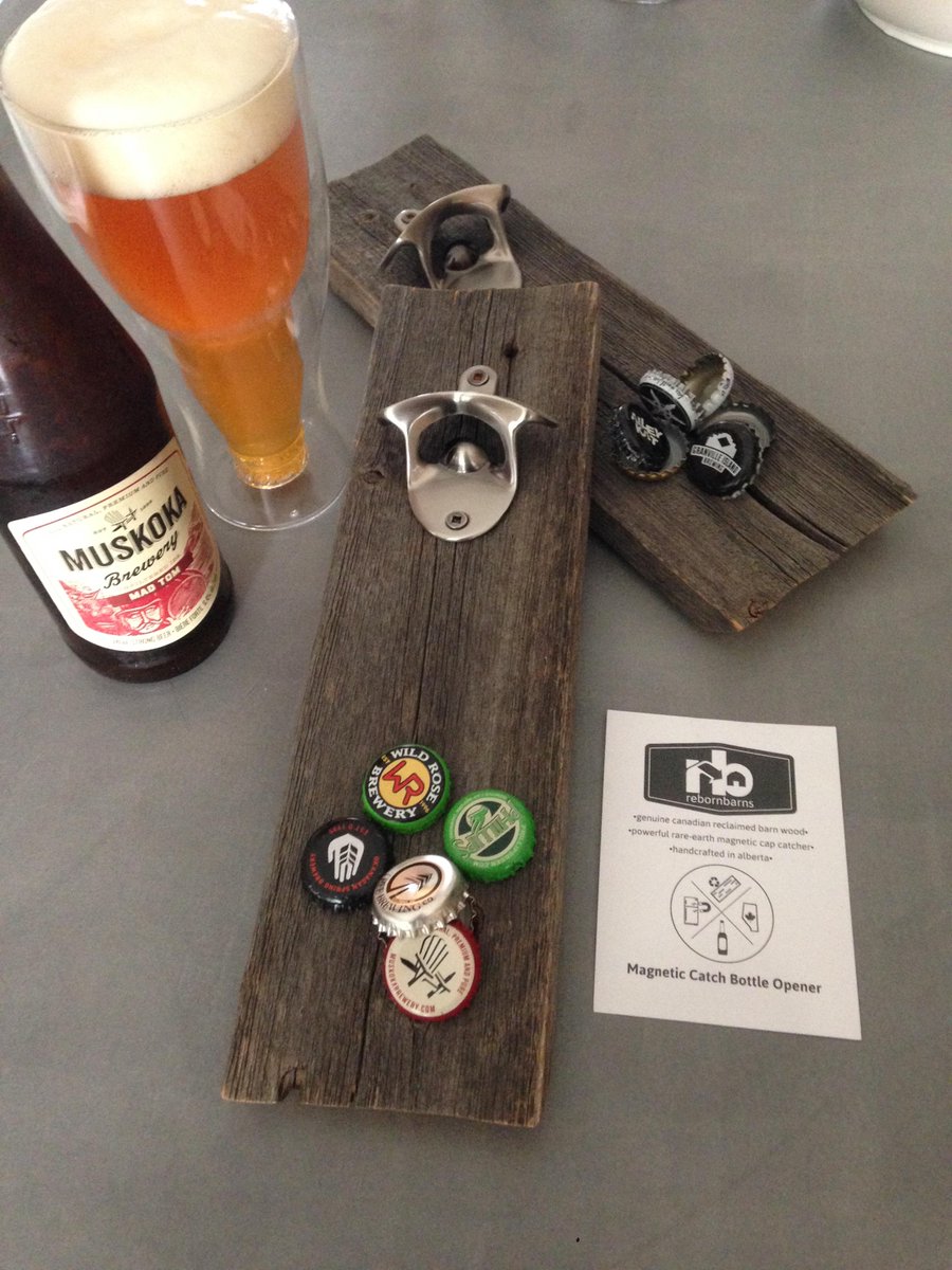 CraftBeerTweets's tweet image. Beer lovers! Check out these Magnetic Barn Wood Bottle Openers by RebornBarns.com  Can you name all the caps?
