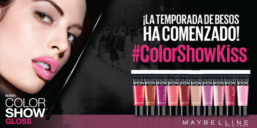 MaybellineChile's tweet photo. ¡Participa con tu #ColorShowKiss por un año de maquillaje MNY e increíbles premios! Aquí http://t.co/EviGJtJNvZ http://t.co/AHSLaVsHSt