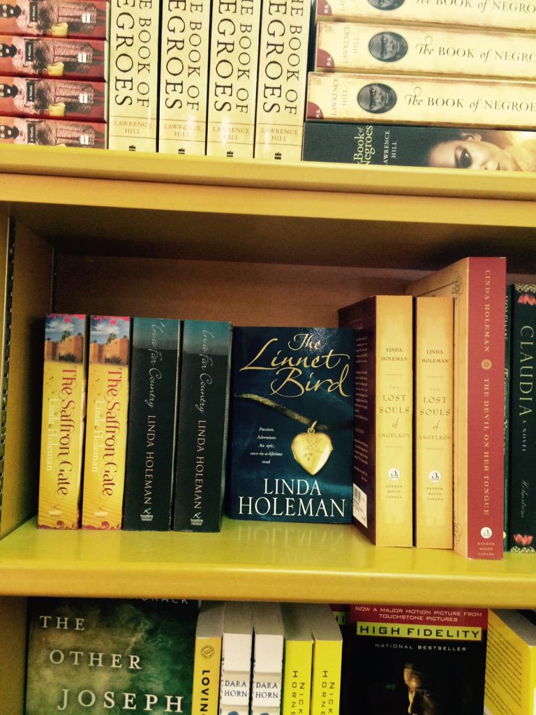 LindaHoleman's tweet photo. Visiting Winnipeg and happy to see @mcnallyrobinson carrying lots of my books #greatbookstore http://t.co/70ReblNtqc