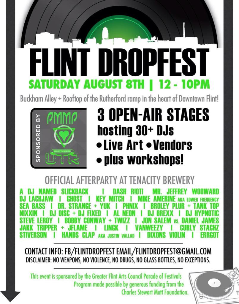 cassholi0's tweet photo. #dropfest #flint #tomorrow http://t.co/0hrOuVRFEM