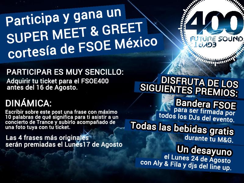 ArmadaFest's tweet photo. Gana un Meet &amp; Greet + Back Stage para #FSOE400MEX así de sencillo: https://t.co/VeIpiw8y7W http://t.co/PUzWYhFGkt
