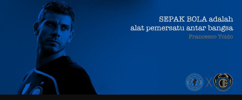 Dengan sepak bola bisa mewujudkkan perdamain.