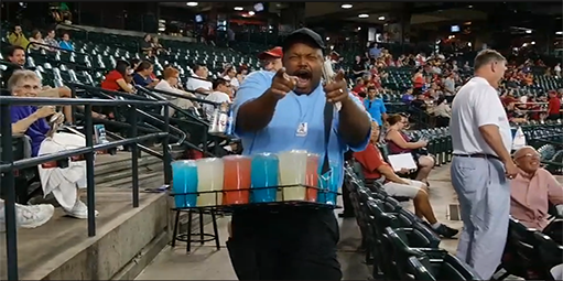 Dbacks's tweet photo. In addition to our win, Derrick Moore is officially the #TopMLBVendor! Great job fans! 👏🏻👏🏻👏🏻 http://t.co/KL5YT0u8LC