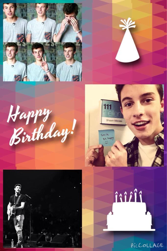 Happy birthday!! Shawn Mendes 17 years    