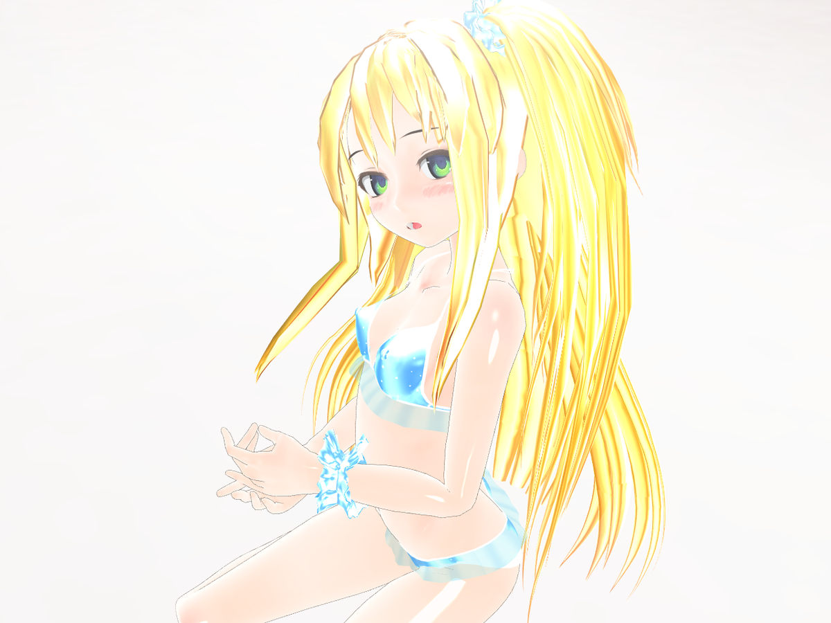 【3Dカスタム少女】
夏なのでカス子の涼しげな画像 