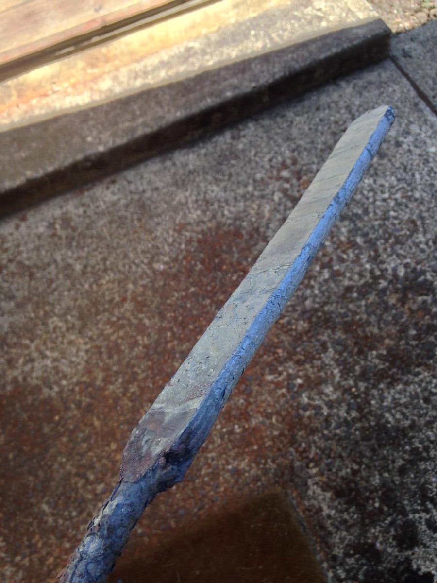 Fresh billet of Damascus. 13 layers. It will be 200 or 300 by the time im done!