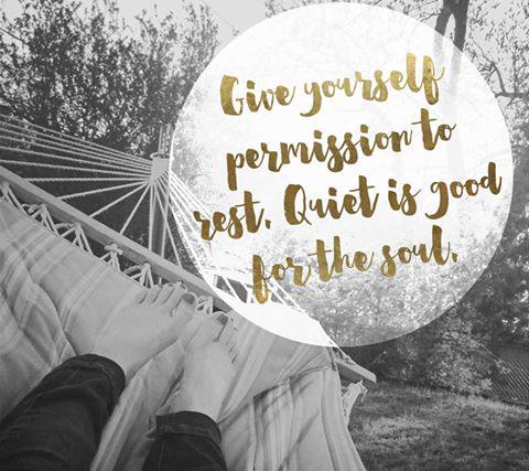 KimberleyDowner on Twitter: "Give yourself permission to rest. Quiet is