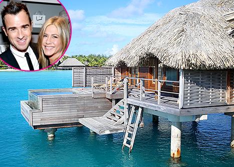 Luna di miele Jennifer Aniston: le prime immagini del viaggio di nozze a Bora Bora