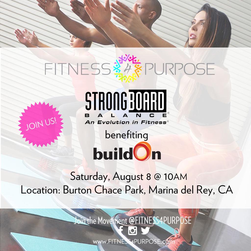 fitness4purpose's tweet photo. We will be getting an intense CORE workout w/ @StrongBoard! Excited to see our team SPRING into action for @buildOn http://t.co/NY9yUbdilZ