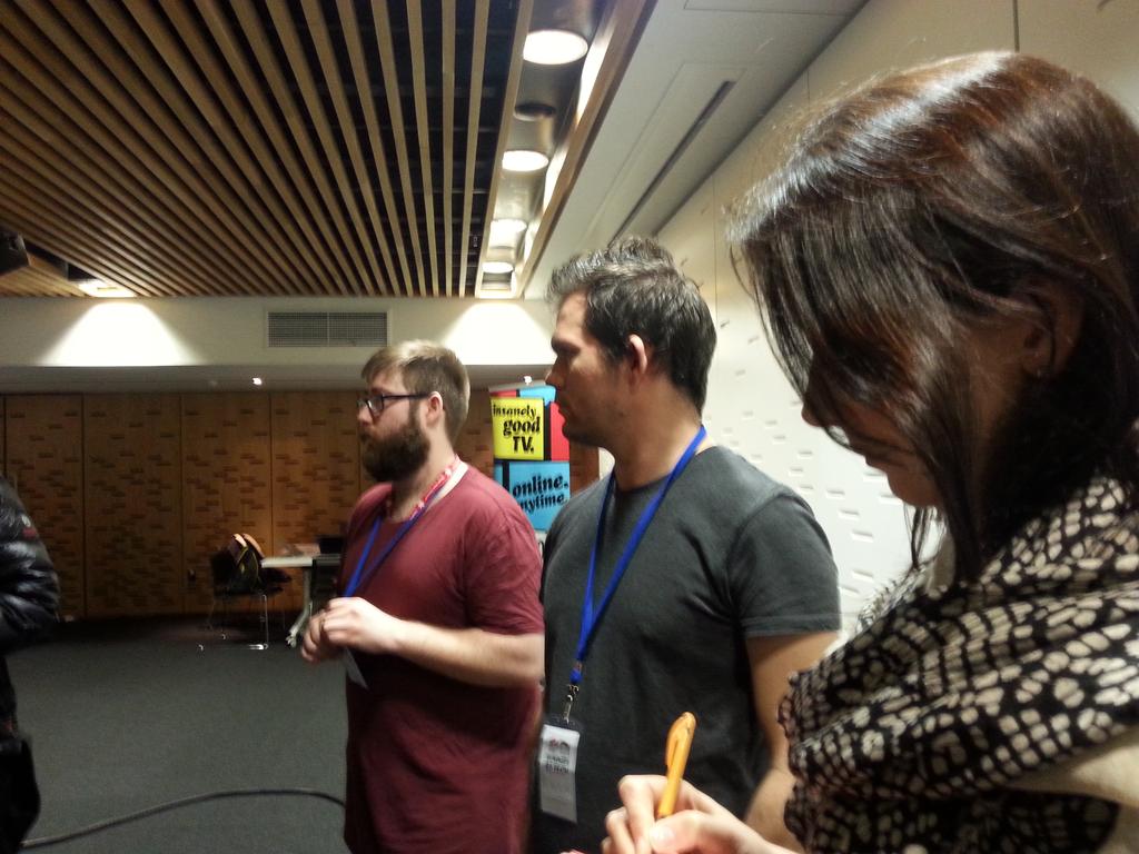 summeroftech's tweet photo. Love having our #SoT2014 alumni back to help #SoT2015 #hackfest thanks @4lexNZ @marcus_klein @DevTroy @rebekaka http://t.co/6HWaJn16yD