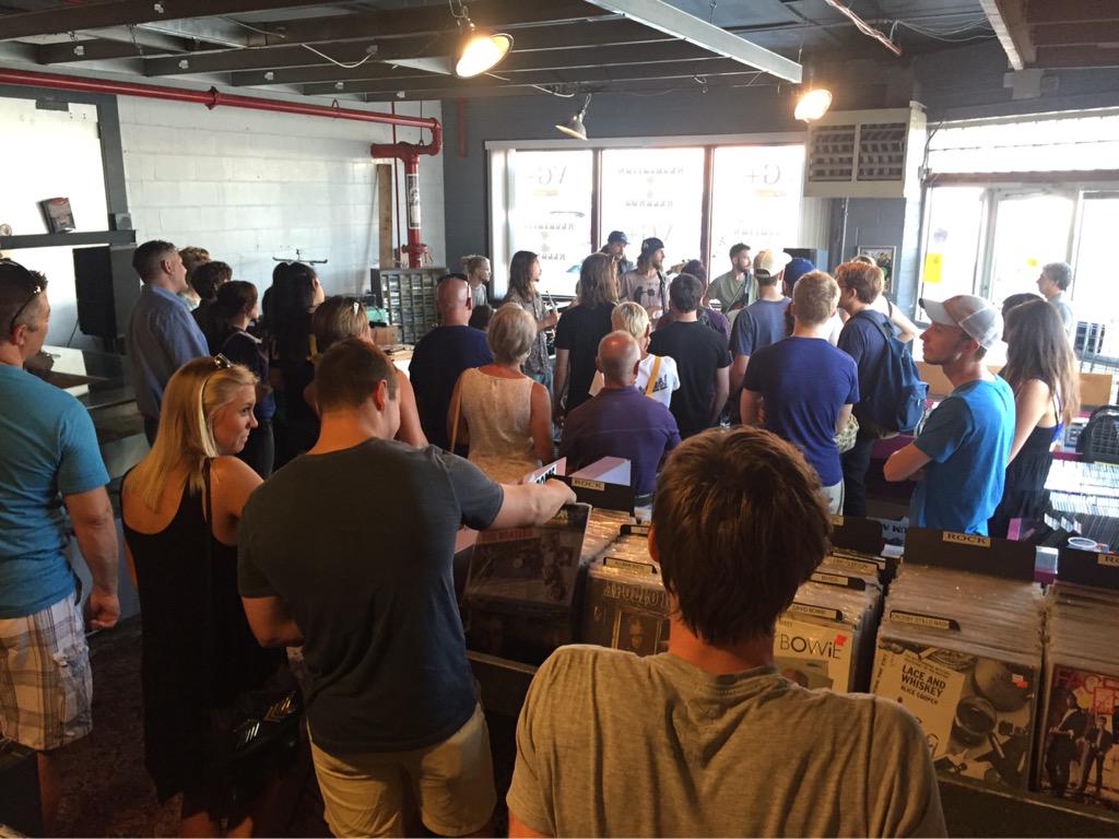 KCCrossroads's tweet photo. Live music &amp; vinyl @ZebedeesRPM (1830 Locust) #FirstFriday http://t.co/rNTvSB7ovL