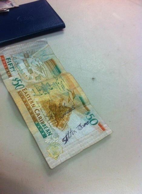 mustiqueking's tweet photo. It's possible, sis @vincyjay works @CIBC_FCIB turned up this bill w mom's name I'm sure in my then #handwriting! Lol! http://t.co/61sryzvLPY