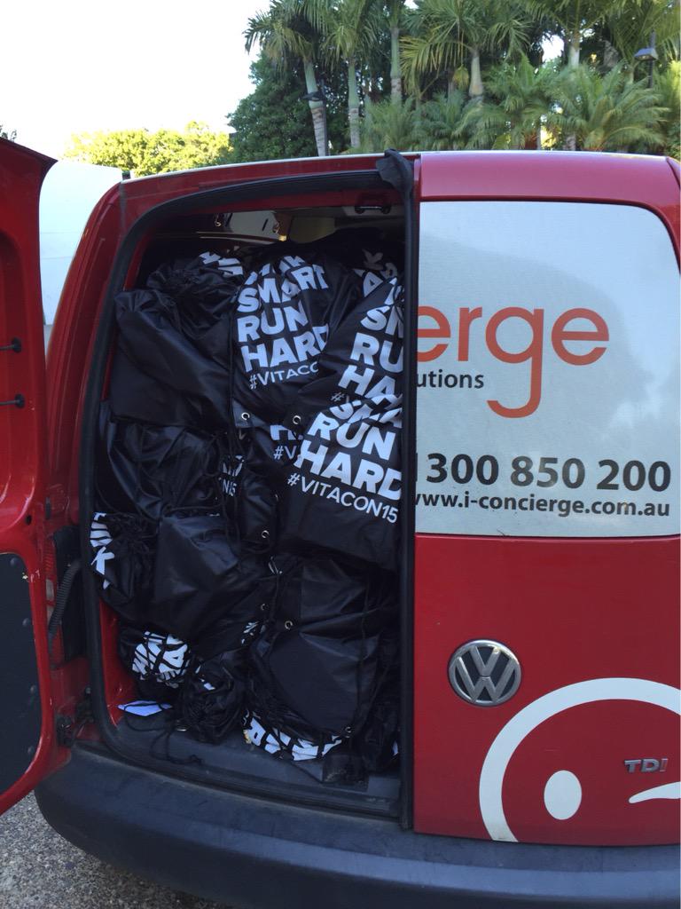 iicities's tweet photo. Just a few goodie bags to hand out when you check-in at #vitacon15 http://t.co/arybKyXnTX