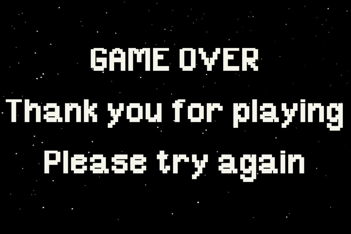 Continue yes no. Game over картинка. Again картинка. Try again to continue. Try again & again & again.