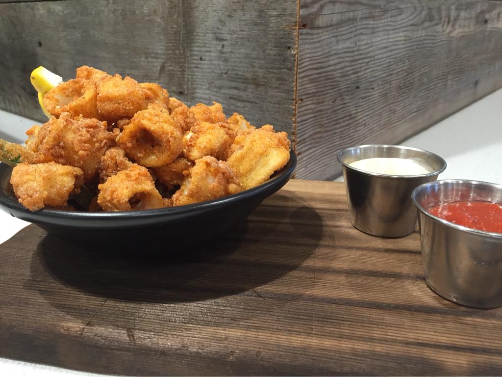 Crispy calamari coated with rice flour &amp; Korean spices, enjoy! #sffoodies #glutenfree #seafoodwatch #sustainable #sf