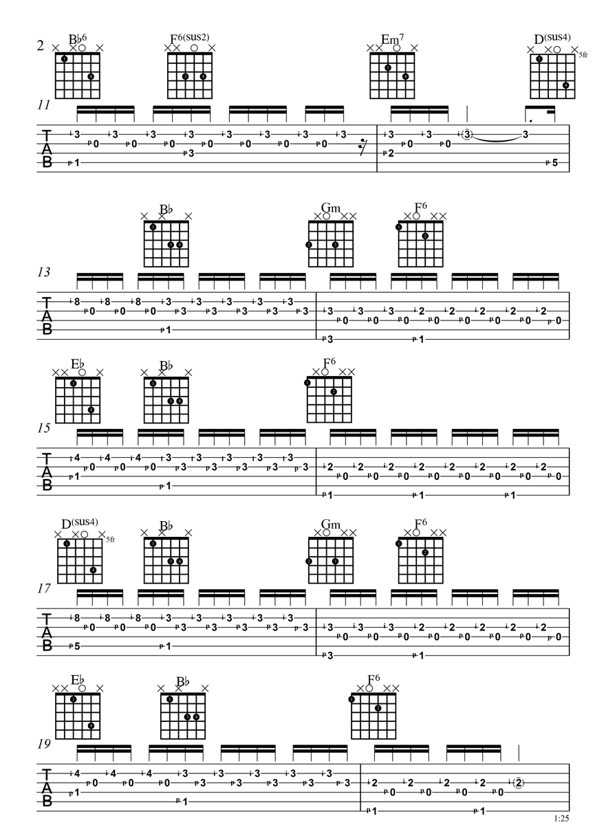 HGuitarLessons's tweet image. The first two pages of the guitar chart for "Let It Go" by James Bay. #GuitarLessonsHobart #Guitar #Lessons #Hobart