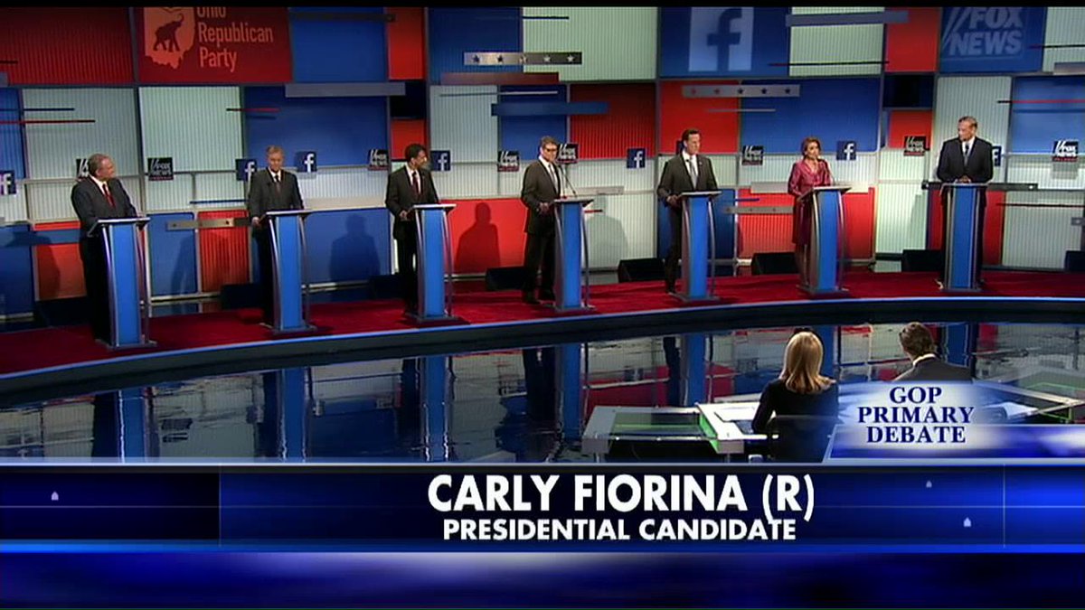 FoxNews's tweet image. .@megynkelly on #GOPDebate: “Some media outlets were dubbing [@CarlyFiorina] the big winner for the entire day.”