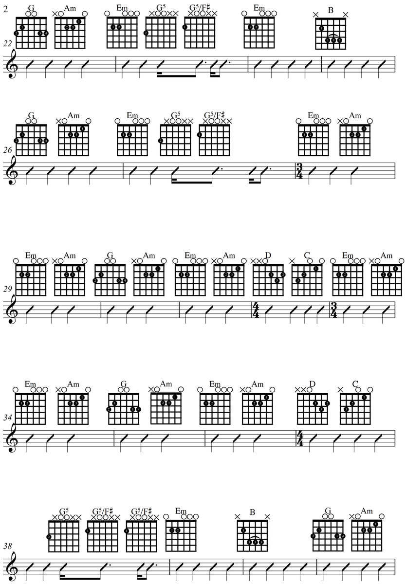 HGuitarLessons's tweet image. The chart for an arrangement of #Hozier's "Take Me To Church". #GuitarLessonsHobart #guitar #lessons #Hobart