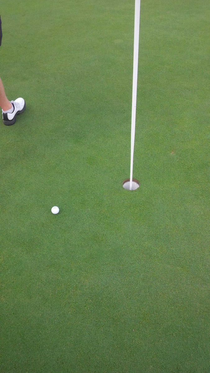 Cartsticker's tweet image. Awesome day at the @childrensautism golf tourney today! Photo proof of @leftykenbear almost canning #3 #onthebutton