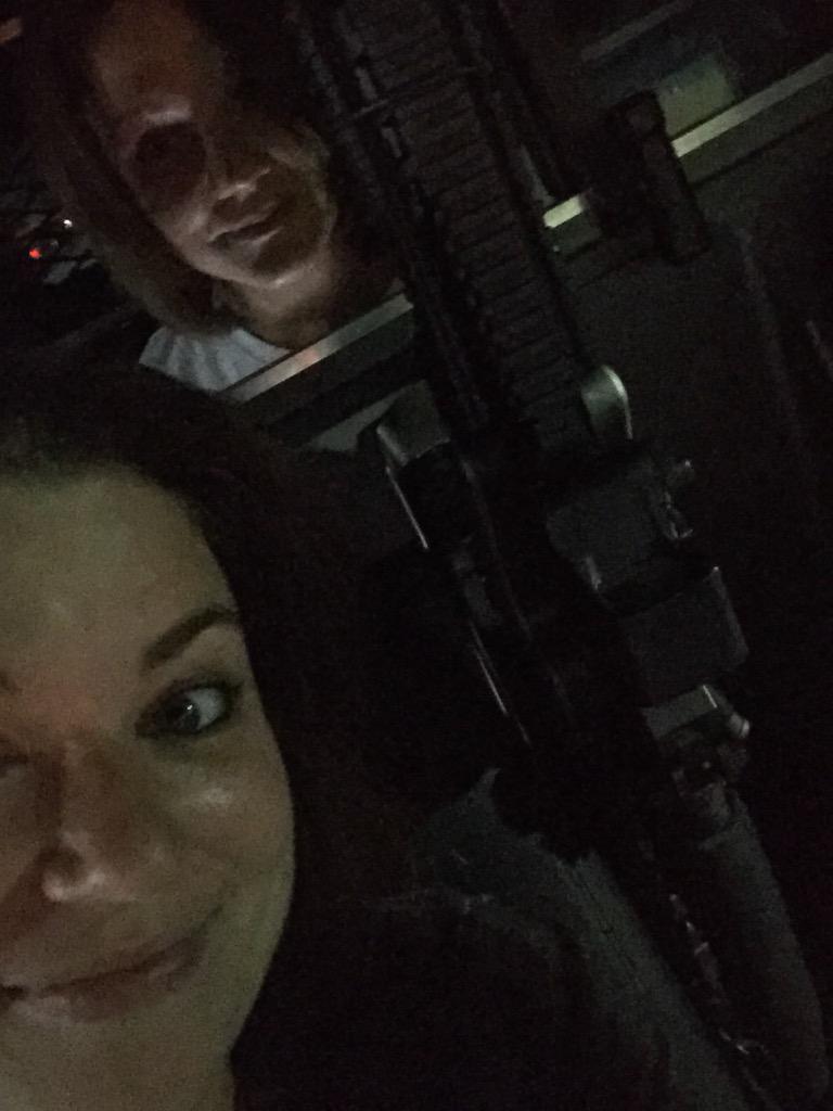 ExSpgsStandard's tweet photo. We switched places. It was hot back there! @Jae_ESNews turn to sweat! #jaeinacage #ridingshotgun #ESPDTweetAlong http://t.co/RNbD53jmfB