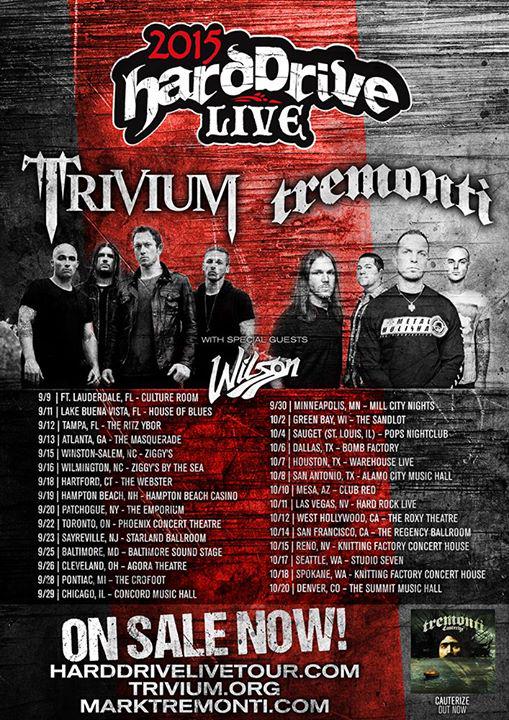 2015 Hard Drive Live Tour with Trivium and Tremonti