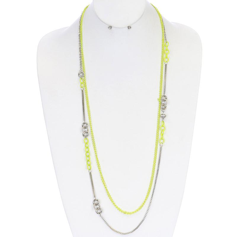 chainsly's tweet photo. New! EDM Jewelry - Neon Chain Necklace and Earring Set  http://t.co/ntbjtd2A6V #EDM #EDC #vegas #necklaces http://t.co/b3sNJw9Kwe