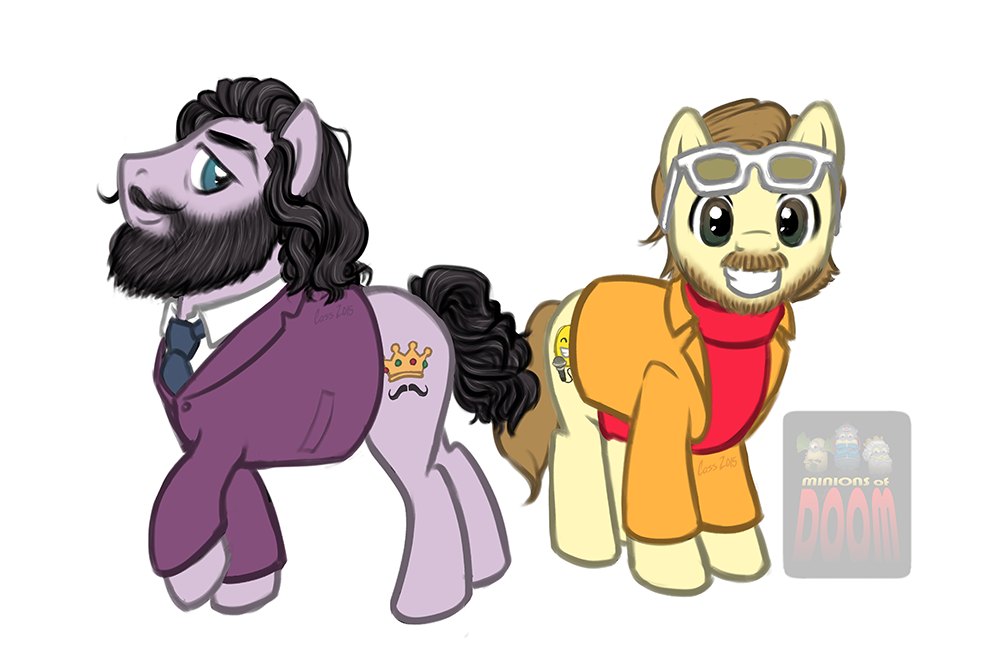 MinionsOfDoom's tweet photo. @Omundson &amp; @dicksp8jr We made u pony personas! Could u please retweet with hashtag #Shatnermademedoit @gishwhes? thx http://t.co/HM85pFAGl9