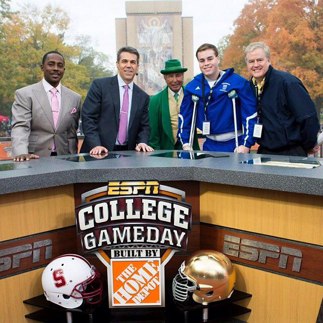 Happy Birthday Lee Corso from John and Jack Sullivan and the Game Day crew!  Thanks Phil Ellsworth :) 
