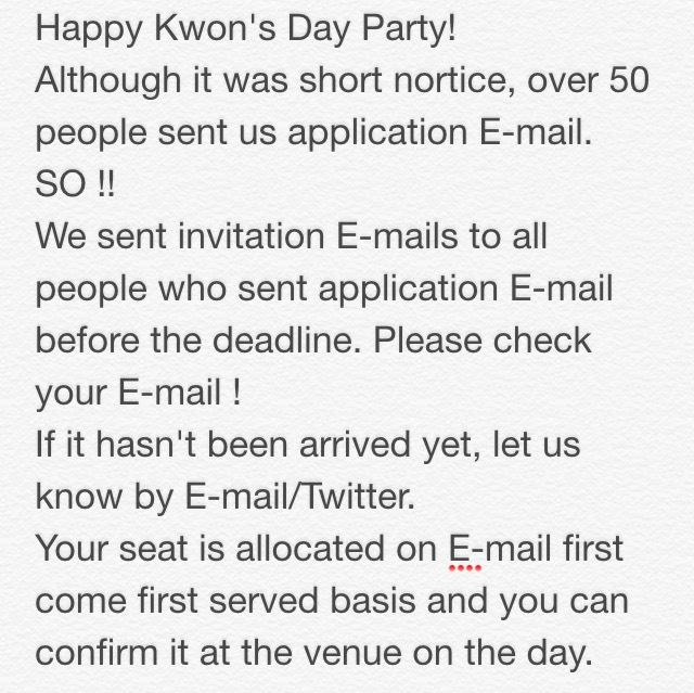 jokwonunion's tweet image. 🎂 Happy Kwon's Day Party 🎉 
please check you e-mail 
▶️