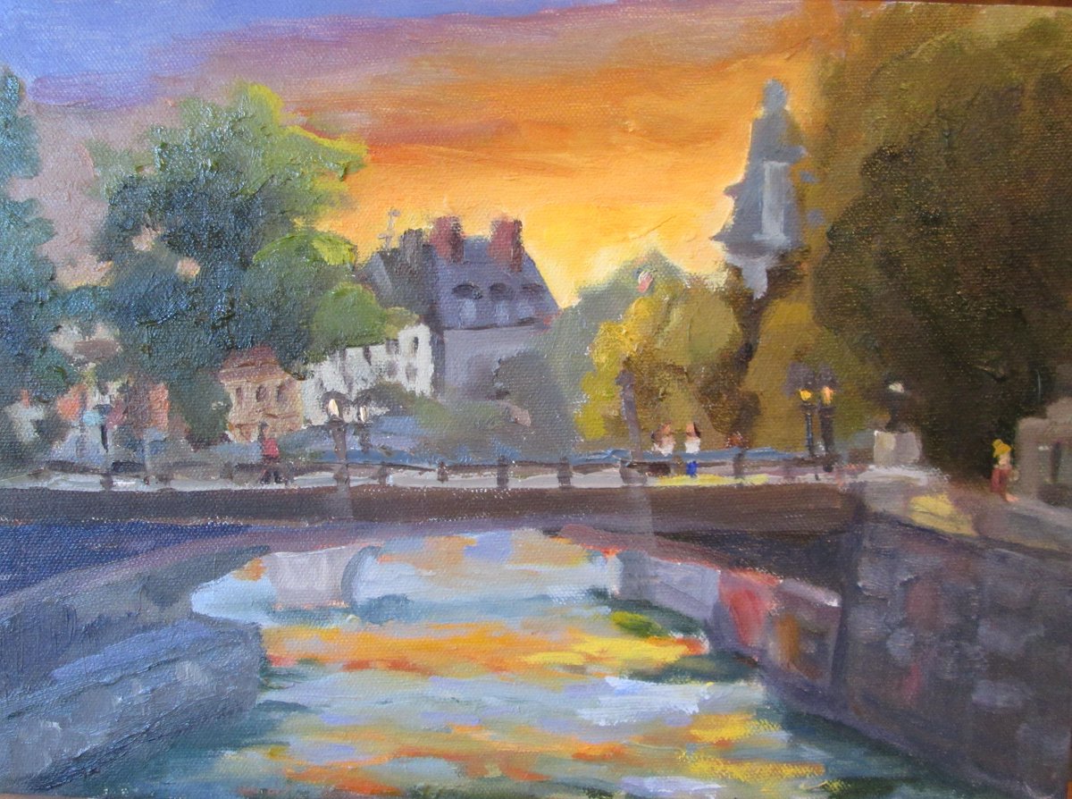 My latest--Sunset on the Seine #Paris