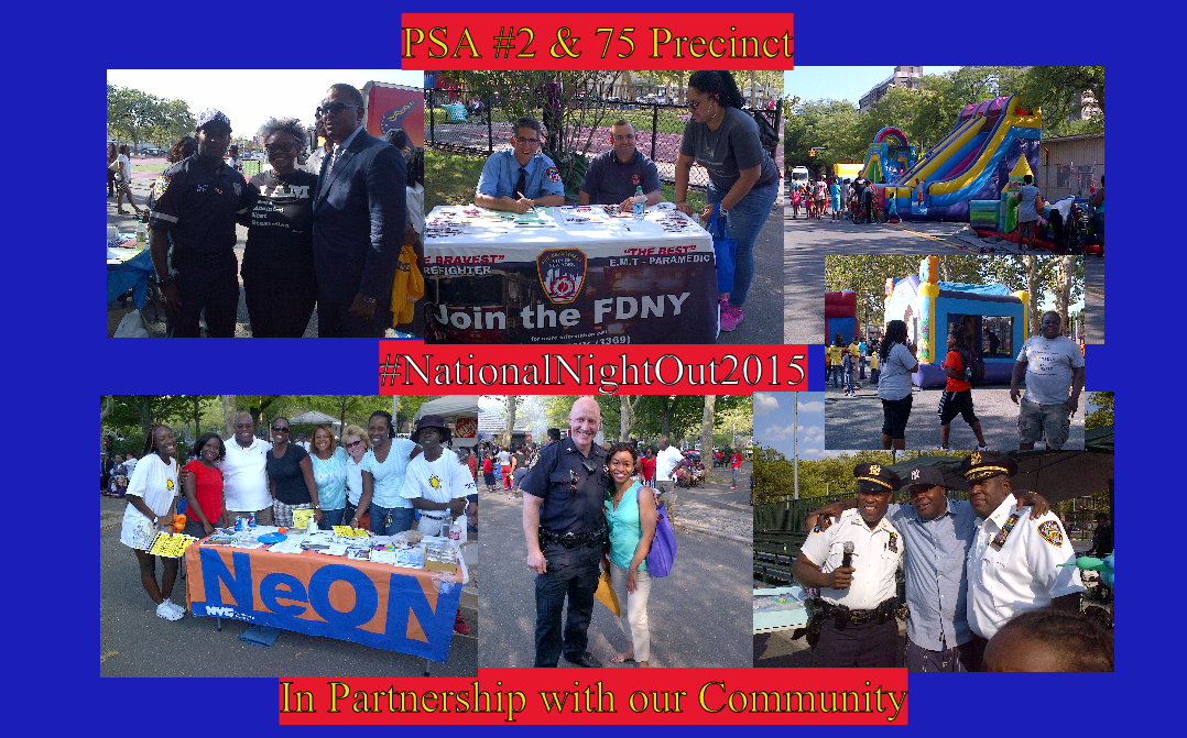 NYPDPSA2's tweet photo. It's about neighborhood pride #PartnershipsCreated @FDNY #NYCDOP NeON Arts! @BilldeBlasio @NYPDPBBN#NationalNightOut http://t.co/UpY3iIALTj