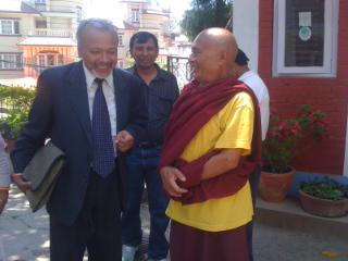 drbishnuhnepal's tweet photo. -#KrishnamanManandhar-Former #ChiefLibrarian of #USLibrary,#KTM,#Nepal h-bn #monk-met@#DDRF-invites@#Monaster http://t.co/DqyHZmbUiw
