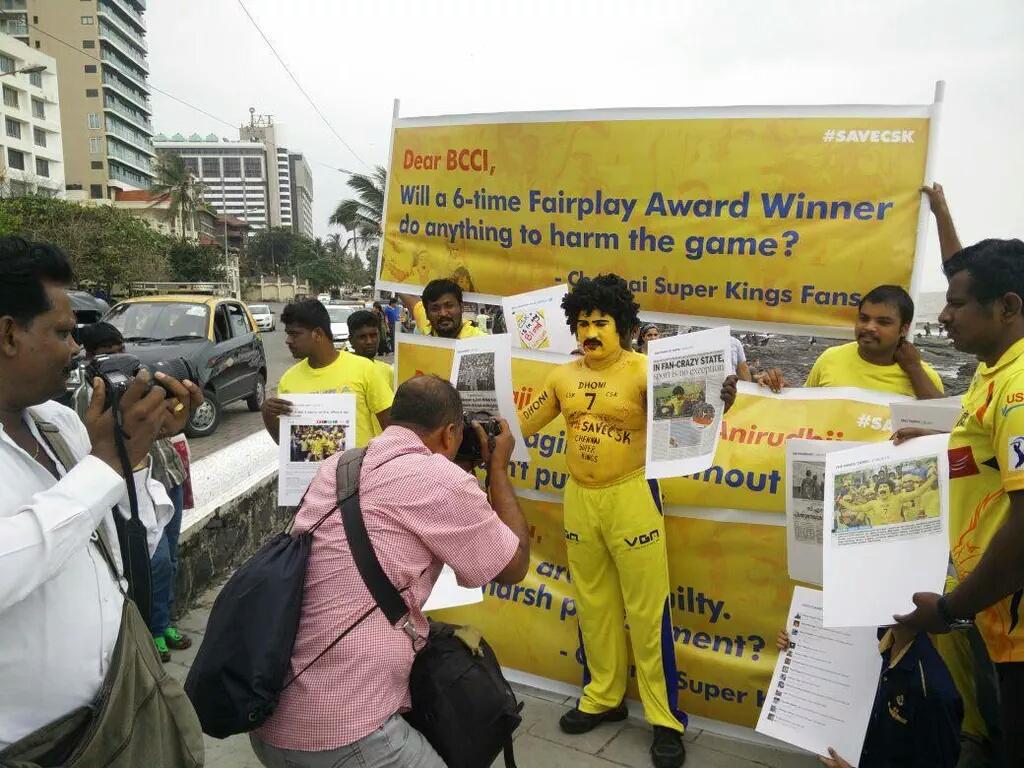 DHONIism's tweet image. Will a 6 time fair play award winning team do anything harm to game?
@BCCI please allow to submit #SaveCSK Petition