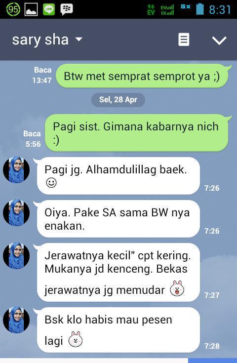 New Testimoni! Yuk order mumpung lagi ada promo.. Invite pin BB: 2A787D3B / call : 085777655153