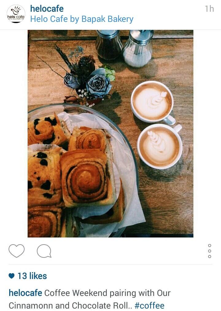 BapakBakery's tweet photo. Helo #weekend! You can enjoy your quality time at Helo Cafe that offers you more than just #coffee &amp; #bakery. http://t.co/s61o5JoiK1