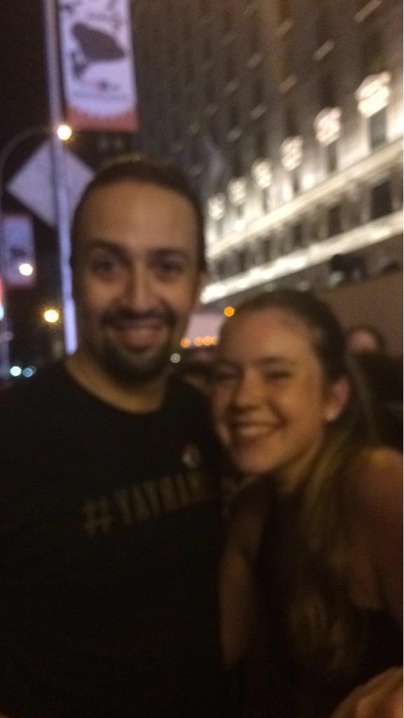 broadwaybounddd's tweet photo. As a person who feels like they're dying, I've never felt more alive. @Lin_Manuel @HamiltonMusical thank you. SO much http://t.co/qDpfdZEMoX