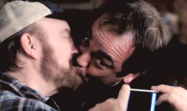 Silver_Candice's tweet photo. I like this part of the story. This is Bobby kissing Crowley from spn. #facerealityRick @gishwhes @RickSantorum http://t.co/xywF7JGFTd