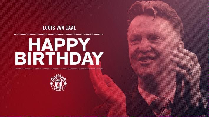 Happy Birthday to Louis van Gaal! Our boss turns 64 today. 