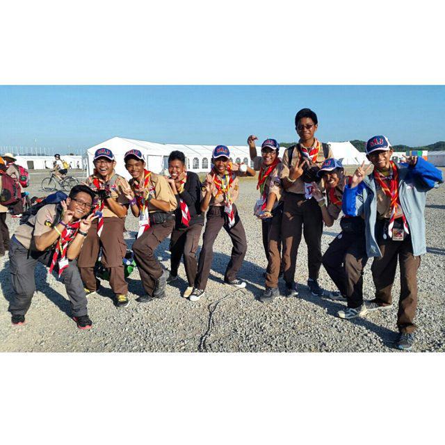 wsj23_indonesia's tweet photo. Garuda 5 Patrol 2 #indonesiacontingent #wsj2015 )@kwarnas @pramukaupdate ) @woodpecker_2000 @elangfarizka http://t.co/AfHh6IPwDi