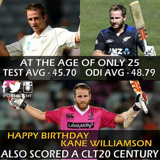 Happy Birthday, Kane Williamson; He turned 25 today...  