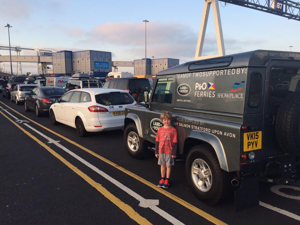 _TeamofTwo's tweet photo. And we're off! See you soon England! Thanks @POferries for looking after us and an easy check in! #charity http://t.co/hmodCu2aLd