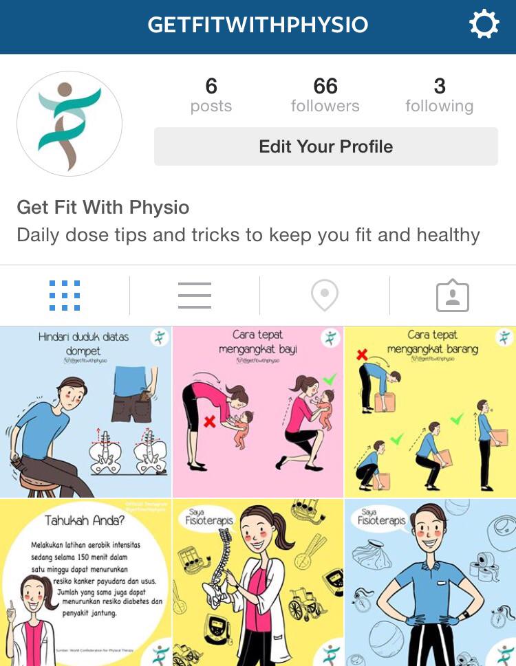 Kindly follow acc @getfitwithphysio on IG. Its provide information to help you stay fit and healthy ❤️
