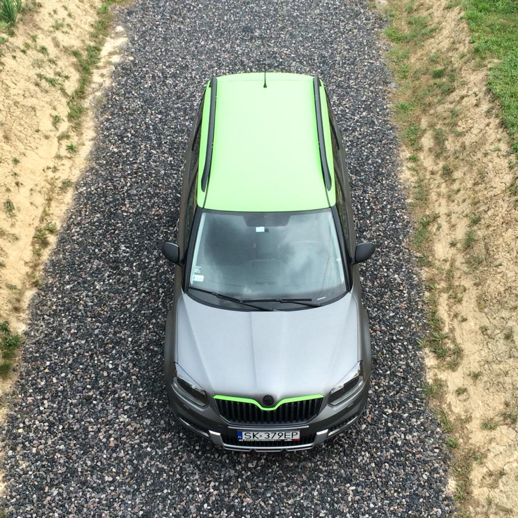 ColorCarPL's tweet image. #skoda #yeti #wrapping #oklejanie #oracal #orafol #970 #mactac #tuningfilm #colorcar