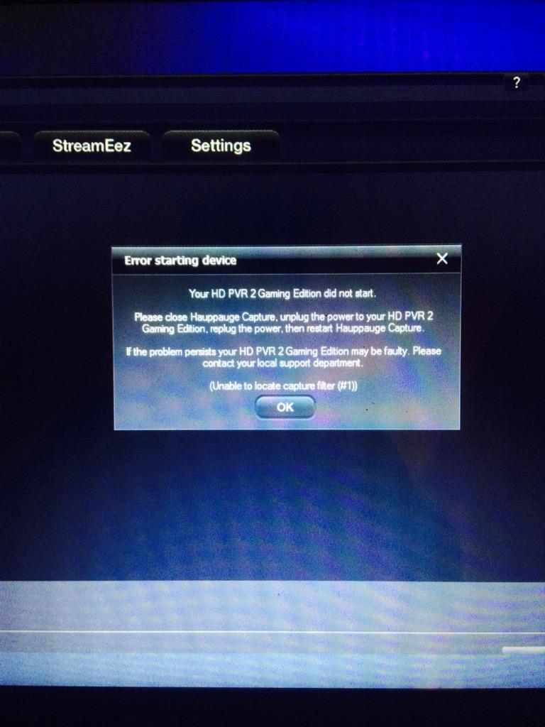 ThreeAverage's tweet image. Any of my followers use an HD PVR 2 &amp;amp; know why my Hauppauge keeps blinking blue &amp;amp; wont work? @HauppaugeHQ