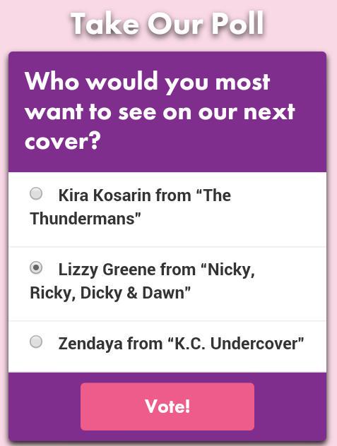LizzyGOfficial's tweet photo. guys vote for @greene_lizzy! ♥
VOTE: http://t.co/qPZFPXKw5s http://t.co/iYXzZXo5wb