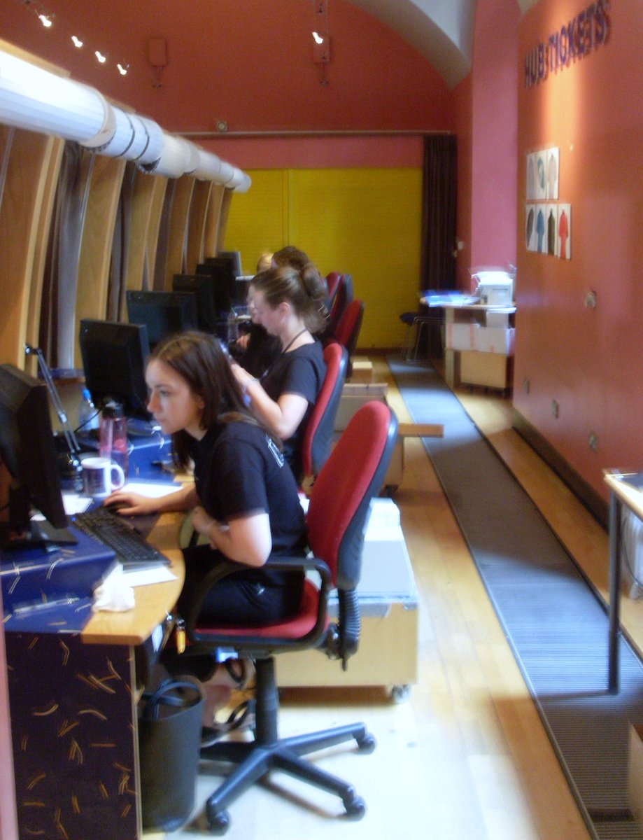 First weekend of #EdintFest, and off to a flying start! Thanks to our amazing box office staff for being stars :)