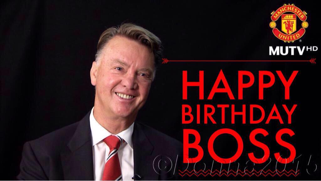 Happy 64th birthday to Louis van Gaal.

Lets make it a day to remember 