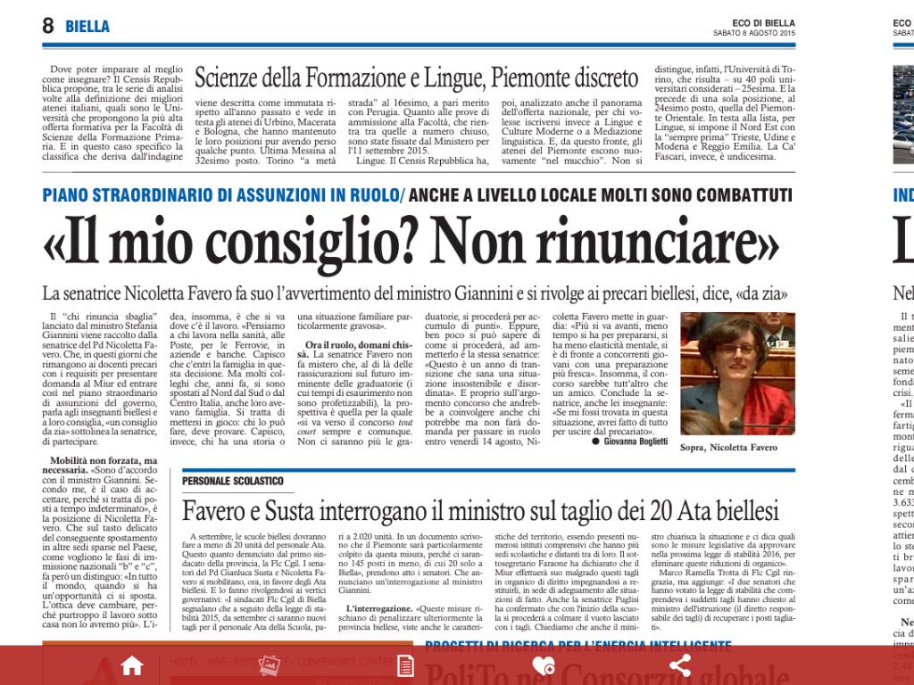 Non rinunciate alla domanda nazionale per il ruolo #scuola <a href="/SteGiannini/">Stefania Giannini</a> <a href="/PuglisiPD/">Francesca Puglisi</a> #opensenato